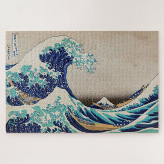 Quebra-cabeça The Great Wave Off Kanagawa Japanese Woodblock