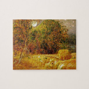 Quebra-cabeça The Harvest Moon, 1833 (óleo em papel colocado no