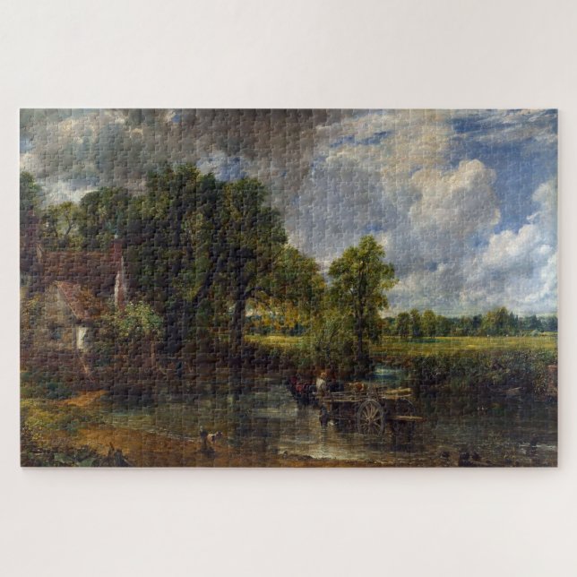 Quebra-cabeça The Hay Wain (1821) por John Constable (Horizontal)