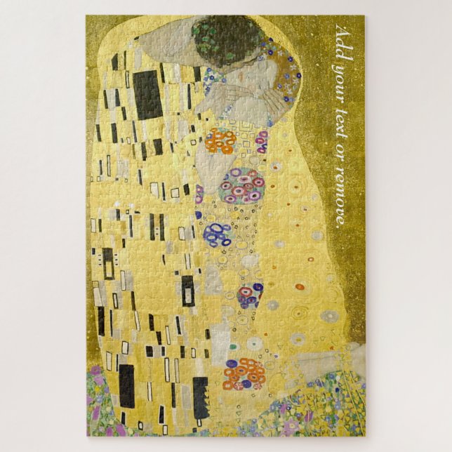 Quebra-cabeça "The Kiss", pintura a óleo de Gustav Klimt, 1908, (Vertical)