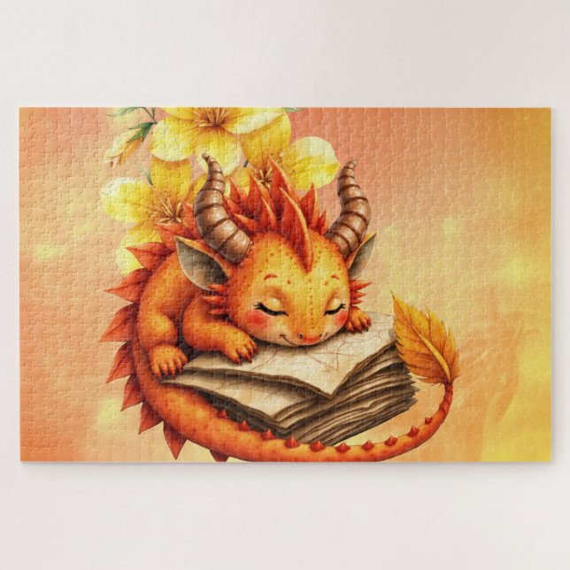 Quebra-cabeça The Little Mystic Dragon.  (Horizontal)