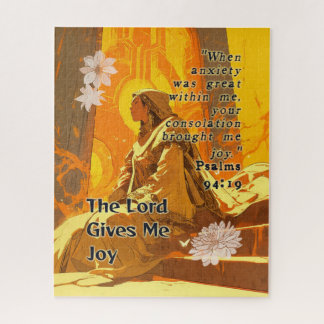 Quebra-cabeça The Lord Gives Me Joy - Christian Retro Anime