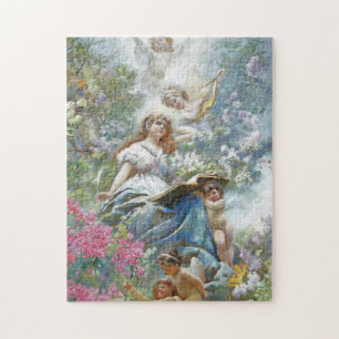 Quebra-cabeça The Muse of Poesie (por Konstantin Makovsky)