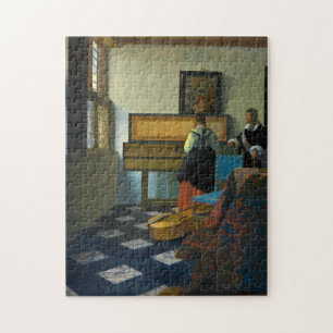 Quebra-cabeça The Music Lesson, 1662-1663 by Johannes Vermeer