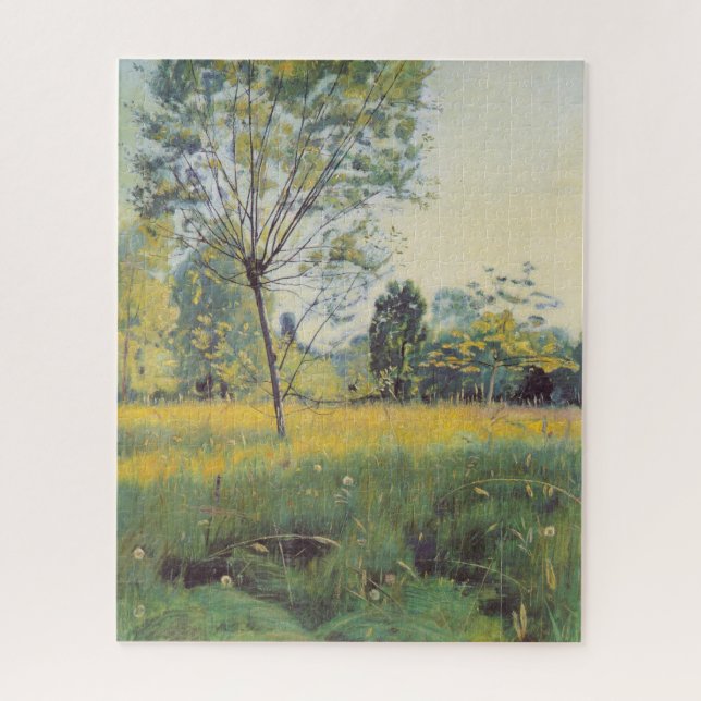Quebra-cabeça The Ouro Meadow (por Ferdinand Hodler) (Vertical)