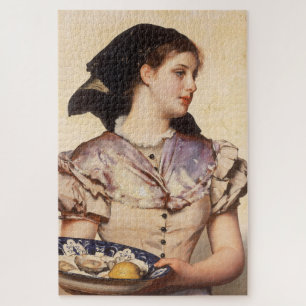 Quebra-cabeça The Oyster Girl (por Karl Gussow)