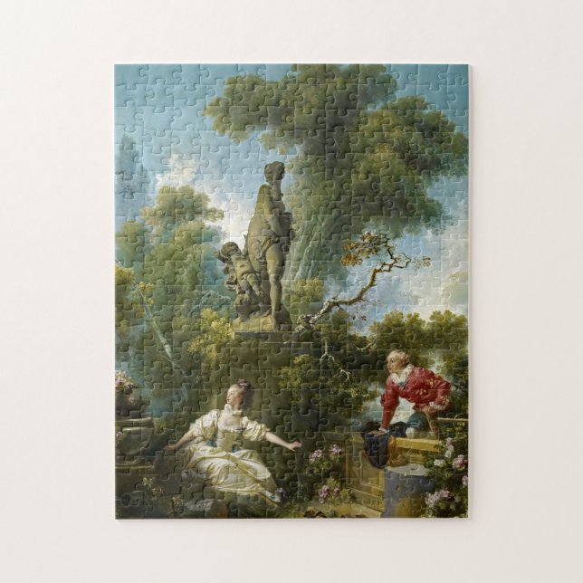 Quebra-cabeça The Progress of Love, The Meeting by Fragonard (Vertical)