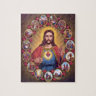 Quebra-cabeça The Sacred Heart Of Jesus Jigsaw Puzzle