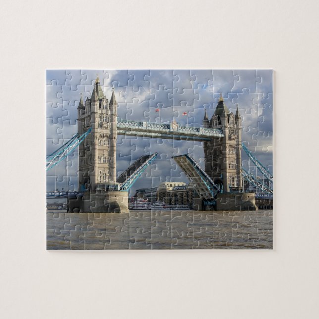 Quebra-cabeça The Tower Bridge - Londres - 8x10 - 110 pcs. (Horizontal)