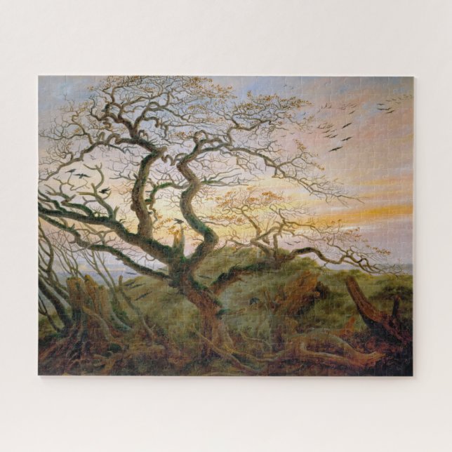 Quebra-cabeça The Tree of Crows (por Caspar David Friedrich) (Horizontal)