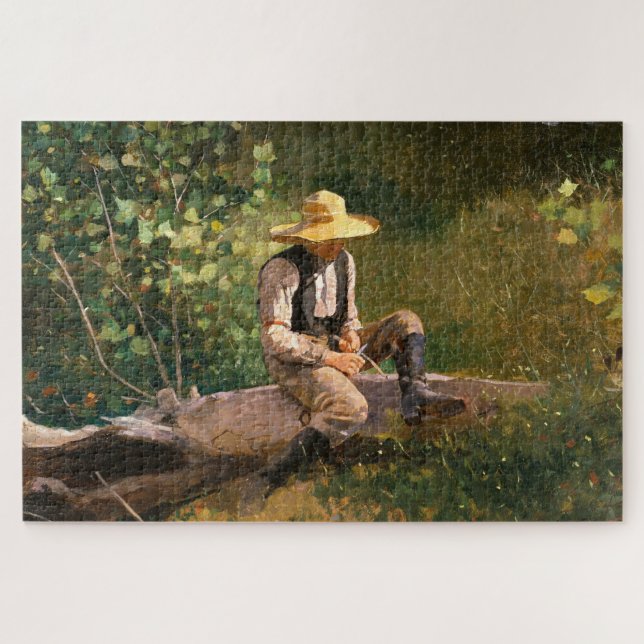 Quebra-cabeça The Whittling Boy (por Winslow Homer) (Horizontal)
