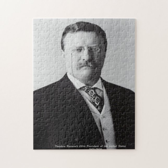 Quebra-cabeça Theodore Roosevelt 26º Presidente da América. (Vertical)