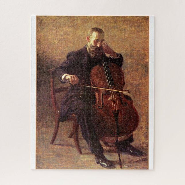 Quebra-cabeça Thomas Eakins, O Jogador Cello, (Vertical)