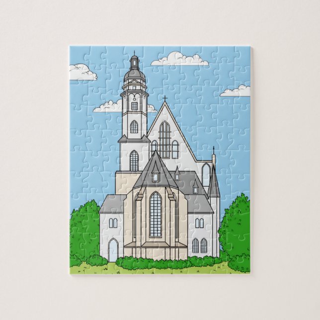 Quebra-cabeça Thomaskirche Leipzig - Johann Sebastian Bach (Vertical)