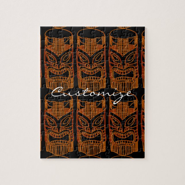 Quebra-cabeça Thunder_Cove da Escultura Tiki Dourada (Vertical)