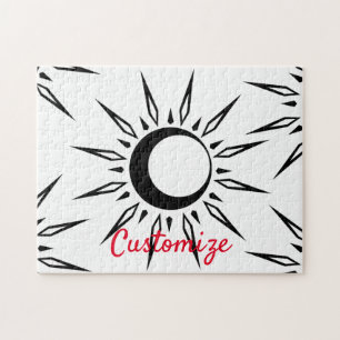 Quebra-cabeça Thunder_Cove da Lua do Crescente Sol Brilhante