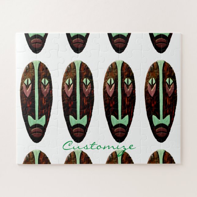 Quebra-cabeça Thunder_Cove de Máscara Longa Tiki (Horizontal)