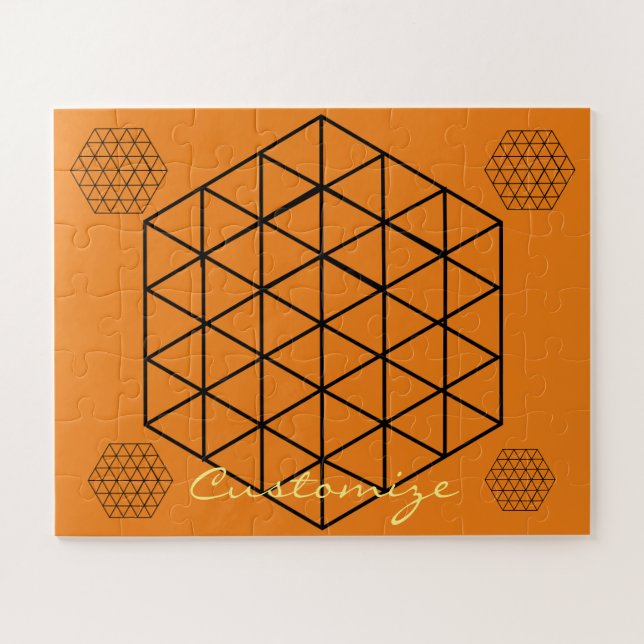 Quebra-cabeça Thunder_Cove do Cubo Geométrico 3D (Horizontal)