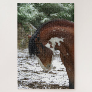 Quebra-cabeça Thunder Snow Mustang Stallion