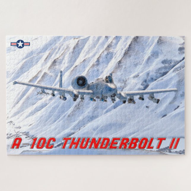 Quebra-cabeça THunderBOLT II A-10C (20x30 POLEGADAS) (Horizontal)