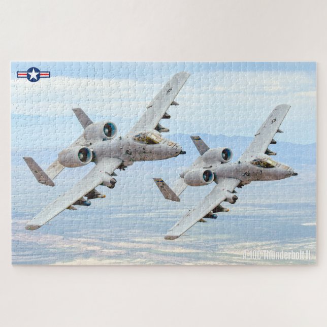 Quebra-cabeça THunderBOLT II A-10C (20x30 POLEGADAS) (Horizontal)