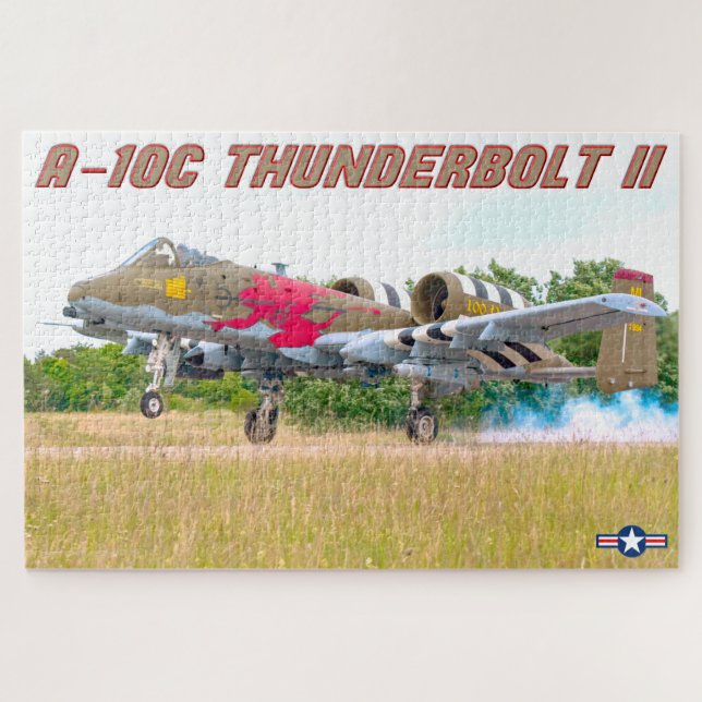 Quebra-cabeça THunderBOLT II A-10C (20x30 POLEGADAS) (Horizontal)
