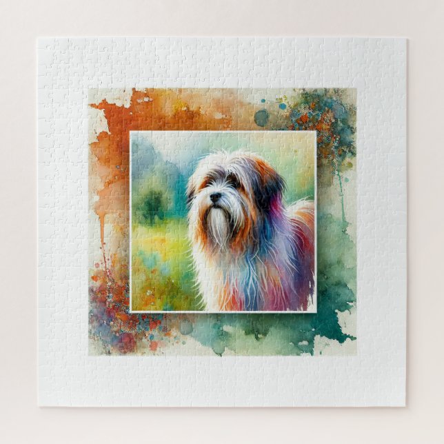 Quebra-cabeça Tibetan Terrier 140724AREF104 - Watercolor (Vertical)