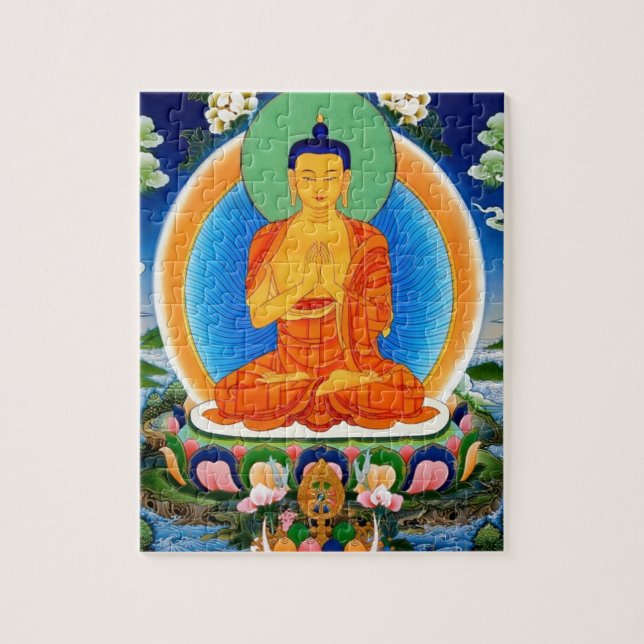 Quebra-cabeça Tibetano Thangka Prabhutaratna Buddha (Vertical)