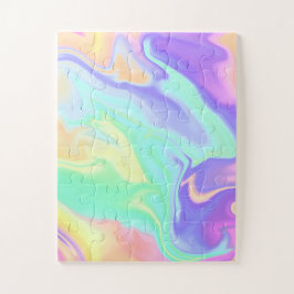 Quebra-cabeça Tie Dye Swirl Marble Retro Groovy