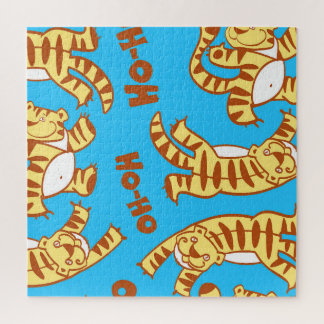 Quebra-cabeça Tiger Cubs Cartoon: Engraçado Sem Olho.