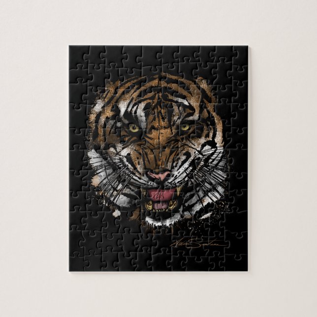 Quebra-cabeça Tiger Face (Design de Assinatura) (Vertical)