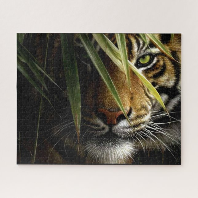 Quebra-cabeça Tiger Face Jigsaw Puzzle (Horizontal)