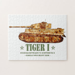 Quebra-cabeça Tiger I Guerra Mundial 2 Panzer Alemão de Tanque P