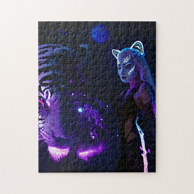 Quebra-cabeça Tiger Night (Vertical)