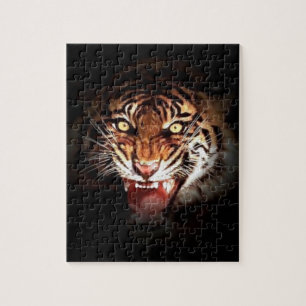 Quebra-cabeça Tigre - Arte de Animais Selvagens Grandes