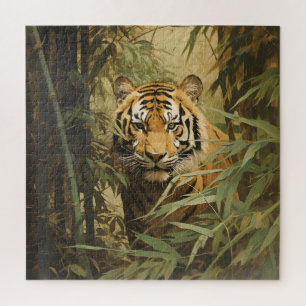 Quebra-cabeça Tigre da Natureza na Floresta