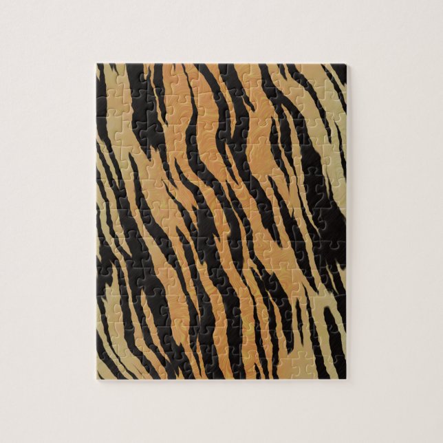 Quebra-cabeça Tigre de fundo de textura de padrão uniforme (Vertical)
