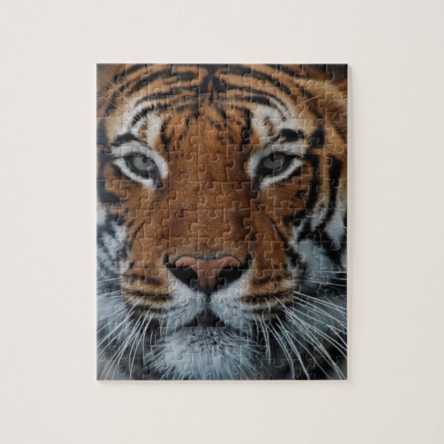 Quebra-cabeça Tigre Gato Stripes Selvagem (Vertical)