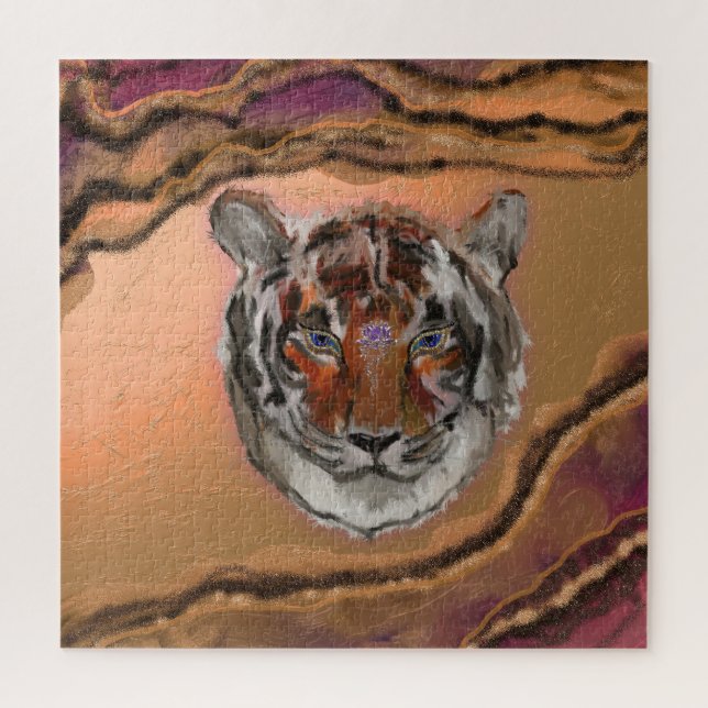 Quebra-cabeça Tigre Místico (Vertical)