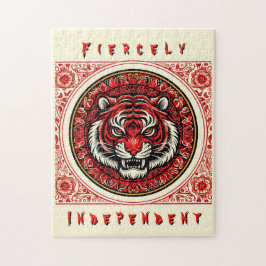Quebra-cabeça Tigre Vermelho Independente