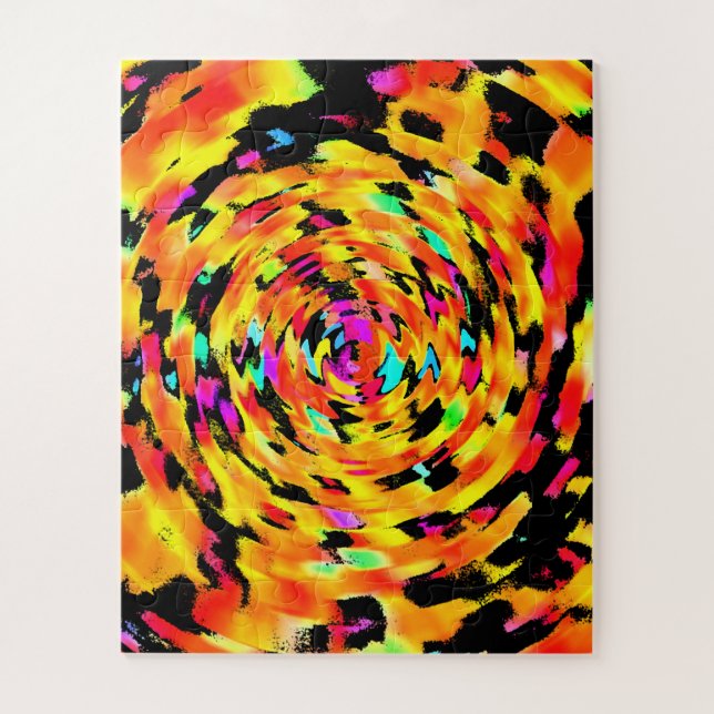 Quebra-cabeça Tigress Abstrato (Vertical)