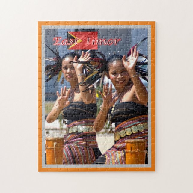 Quebra-cabeça Timor-Leste - (Vertical)