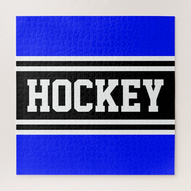 Quebra-cabeça Tiras de guincho azul-preto-branco-escuro (Vertical)