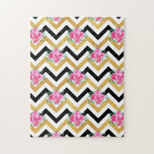 Quebra-cabeça Toalhas Florais Rosa de Presente para Casa Nova