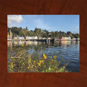 Quebra-cabeça Tobermory, Ilha de Mull, Escócia com Flores