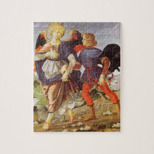 Quebra-cabeça Tobias e o Anjo por Andrea del Verrocchio