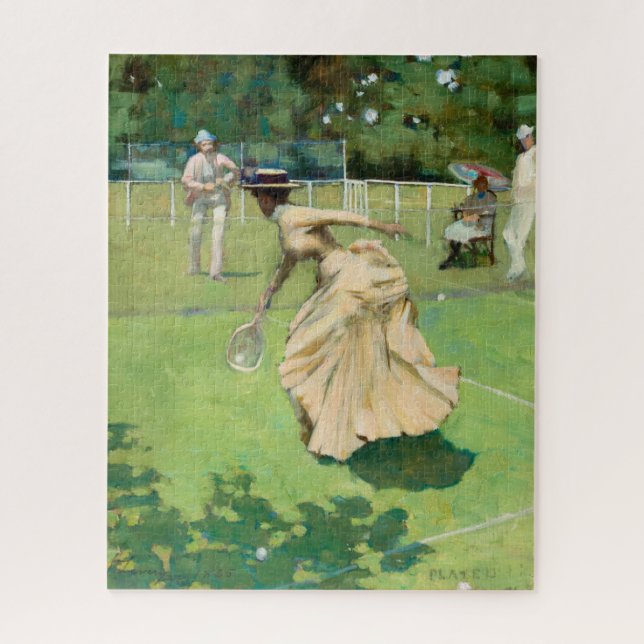 Quebra-cabeça Tocado, Tênis Match de Sir John Lavery (Vertical)