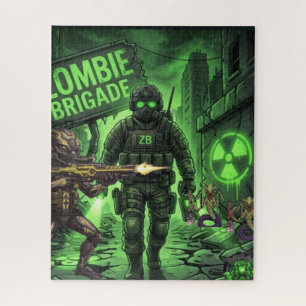 Quebra-cabeça TOCOCLAWS "Brigada Zumbi" Neon Tático Puzzle