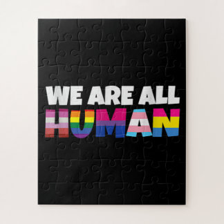 Quebra-cabeça Todos nós somos seres humanos, orgulhosos, LGBT.