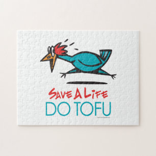 Quebra-cabeça Tofu engraçado do vegetariano